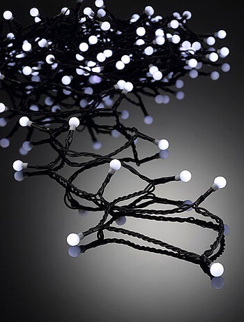 Guirlande Lumineuse Boules Cerise 200 LED Blanc 8 Fonctions