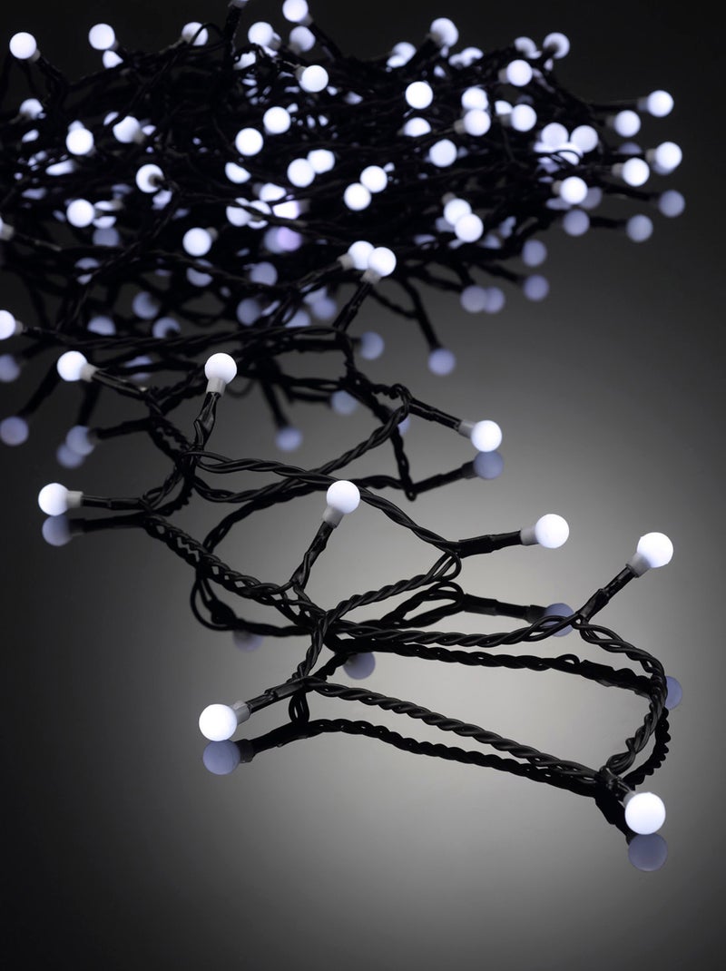Guirlande Lumineuse Boules Cerise 200 LED Blanc 8 Fonctions Blanc - Kiabi
