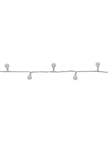 Guirlande lumineuse boules d'extérieur 17,5 m 233 led blanc chaud 13 fonctions sur secteur