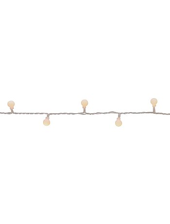 Guirlande lumineuse boules d'extérieur 17,5 m 233 led blanc chaud 13 fonctions sur secteur