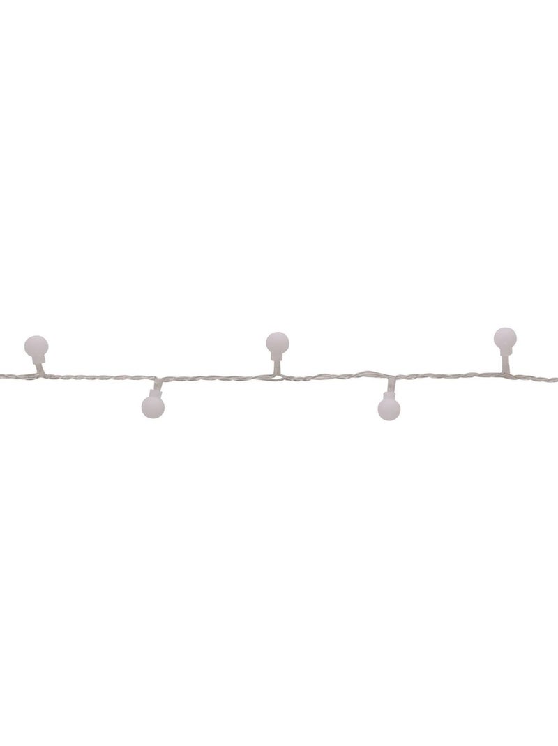 Guirlande lumineuse boules d'extérieur 17,5 m 233 led blanc chaud 13 fonctions sur secteur Blanc chaud - Kiabi