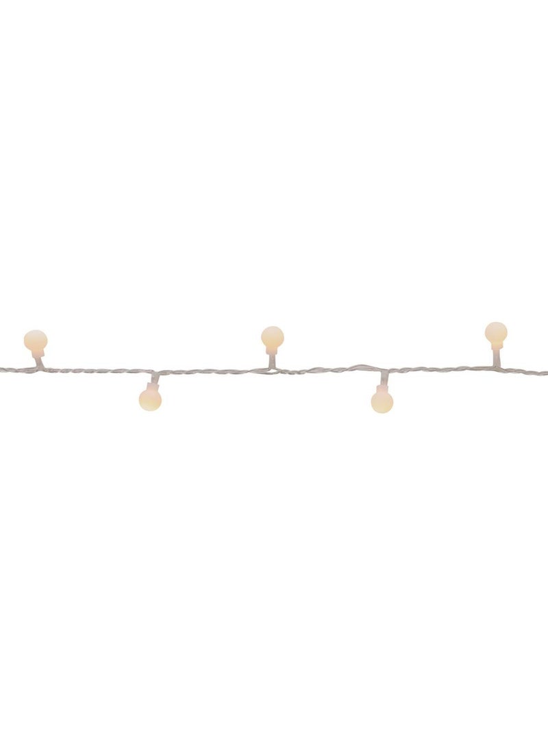 Guirlande lumineuse boules d'extérieur 17,5 m 233 led blanc chaud 13 fonctions sur secteur Blanc chaud - Kiabi