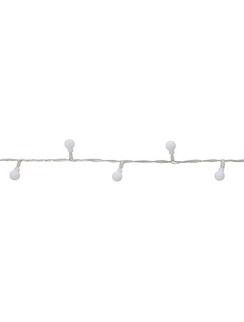 Guirlande lumineuse boules d'extérieur 17,5 m 233 led blanc chaud 13 fonctions sur secteur