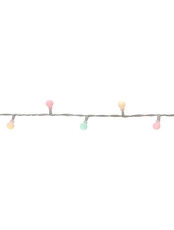 Guirlande lumineuse boules d'extérieur 17,5 m 233 led blanc chaud 13 fonctions sur secteur