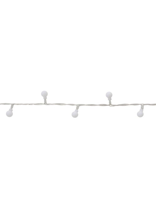 Guirlande lumineuse boules d'extérieur 17,5 m 233 led blanc froid 13 fonctions sur secteur - Kiabi