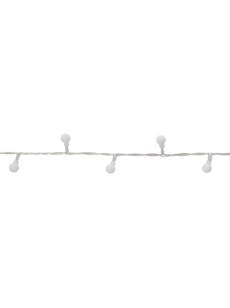 Guirlande lumineuse boules d'extérieur 17,5 m 233 led blanc froid 13 fonctions sur secteur Blanc froid - Kiabi