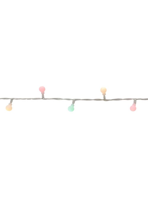 Guirlande lumineuse boules d'extérieur 17,5 m 233 led blanc froid 13 fonctions sur secteur - Kiabi