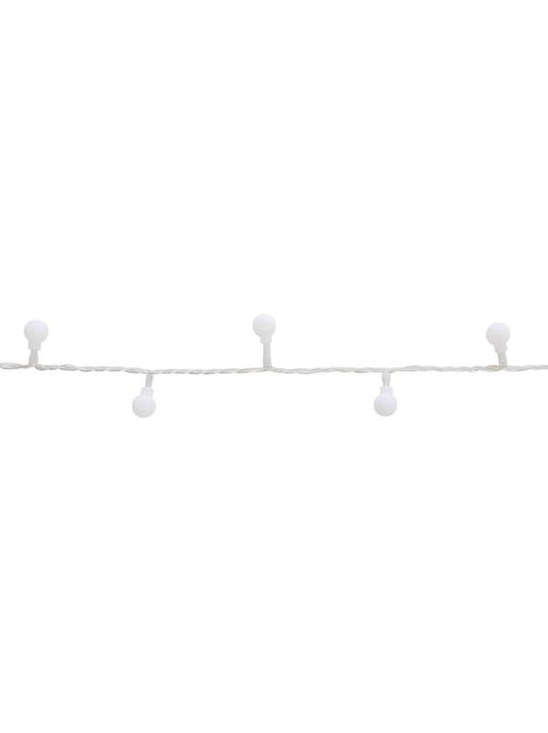 Guirlande lumineuse boules d'extérieur 7,5 m 100 led blanc froid 13 fonctions sur secteur - Kiabi Guirlande lumineuse boules d'extérieur 7,5 m 100 led blanc froid 13 fonctions sur secteur - Kiabi