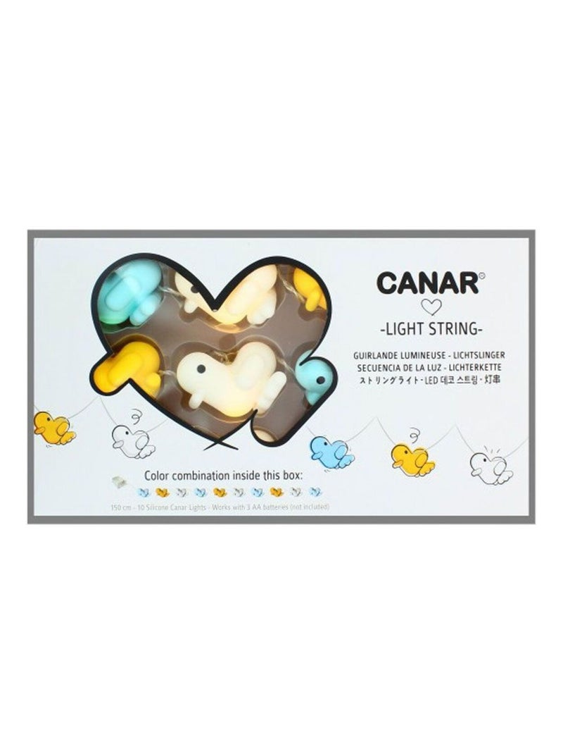 Guirlande lumineuse collection canar modèle boy Bleu Jaune Blanc - Kiabi
