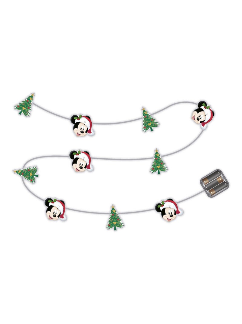 Guirlande lumineuse de Noël 10 LED - Mickey Multicolore - Kiabi