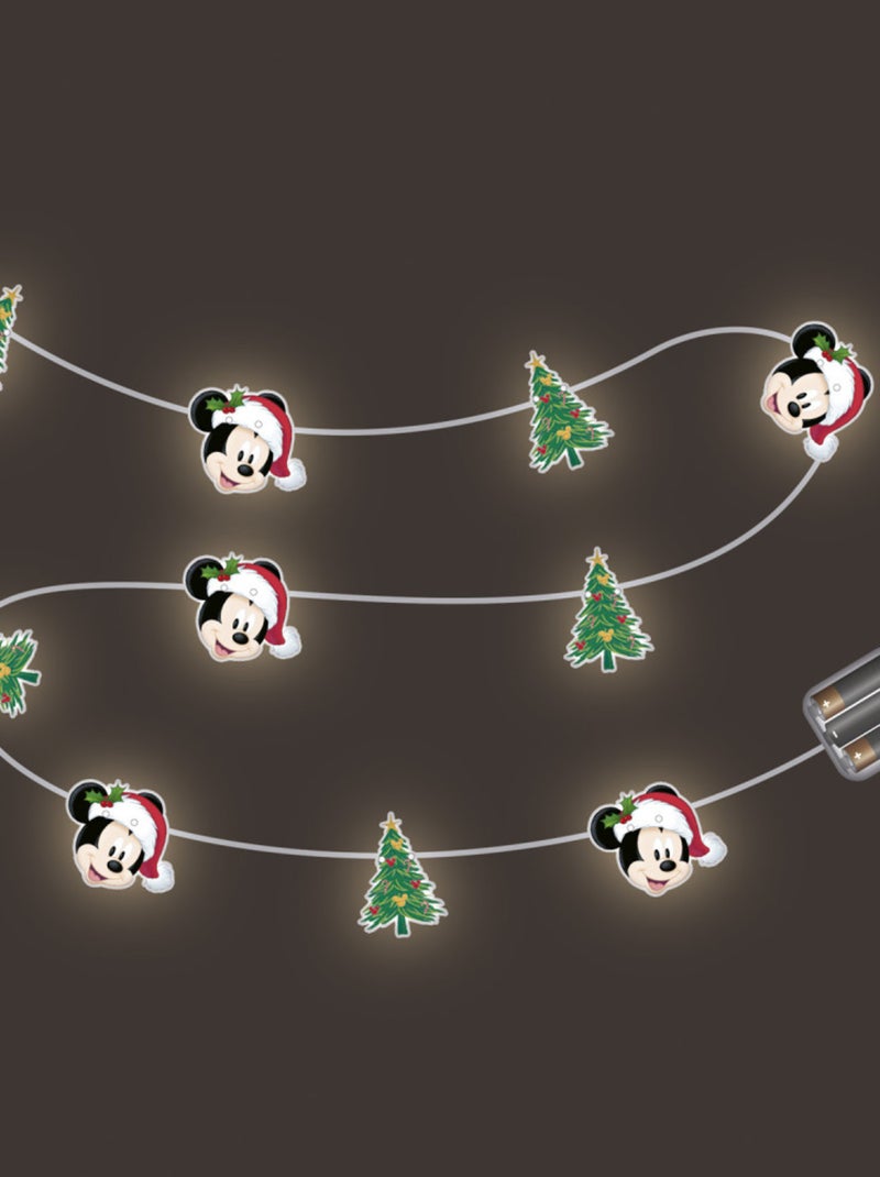 Guirlande lumineuse de Noël 10 LED - Mickey Multicolore - Kiabi