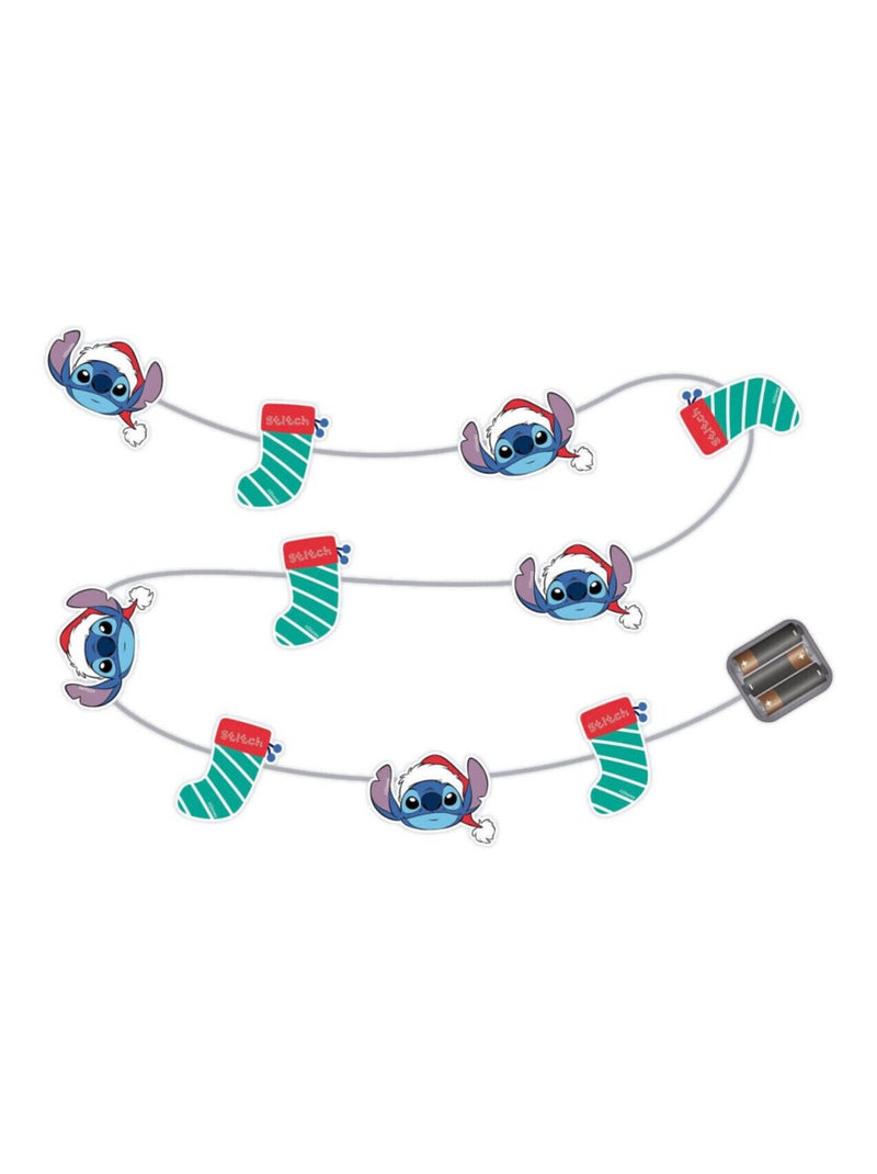 Guirlande lumineuse de Noël LILO & STITCH - 10 LED - 165cm Multicolore - Kiabi