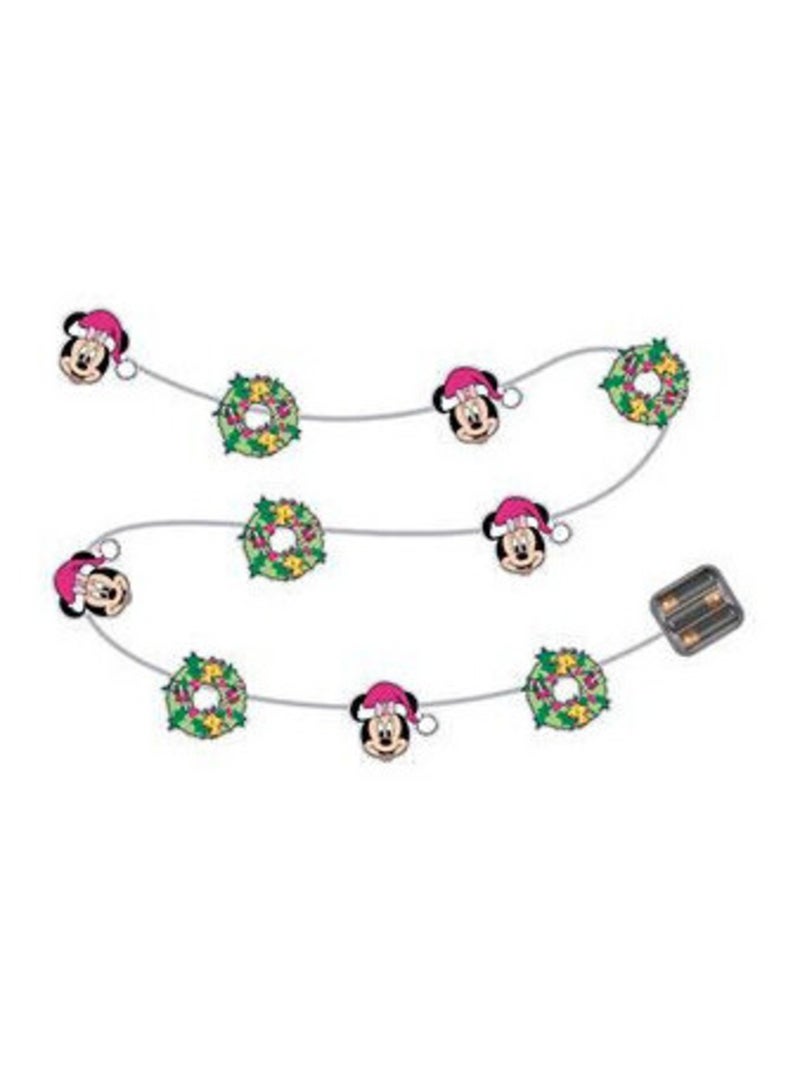 Guirlande lumineuse de Noël Minnie - 10 LED - 165cm Multicolore - Kiabi