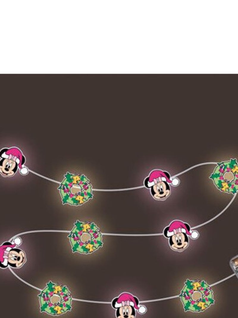 Guirlande lumineuse de Noël Minnie - 10 LED - 165cm Multicolore - Kiabi