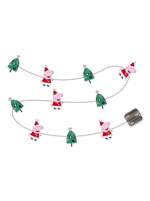 Guirlande lumineuse de noel Peppa Pig - 10 Leds - 165 cm - Kiabi