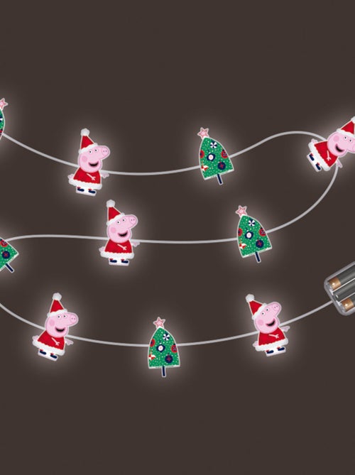 Guirlande lumineuse de noel Peppa Pig - 10 Leds - 165 cm - Kiabi