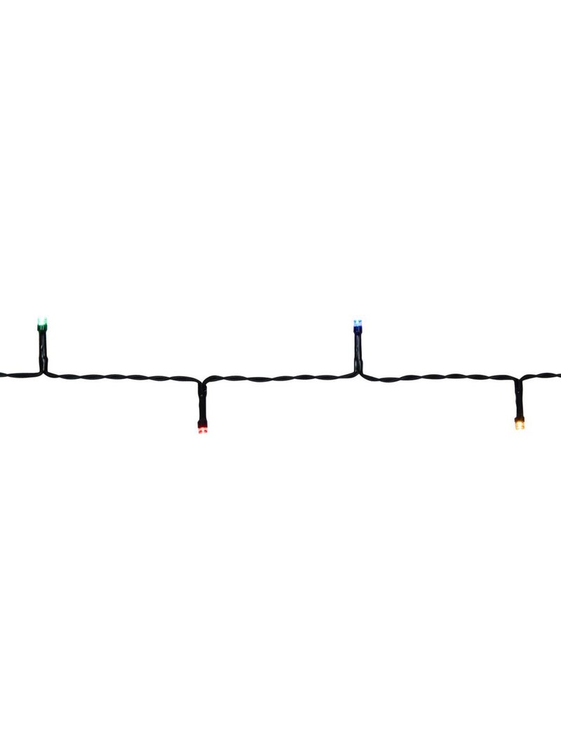 Guirlande lumineuse d'extérieur 14 m 192 led multicolore 8 fonctions avec minuteur à piles Multicolore - Kiabi