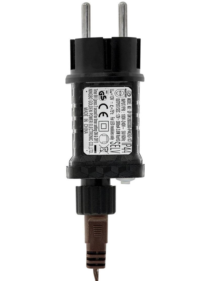 Guirlande lumineuse d'extérieur 15 m 300 led blanc chaud fil cuivre 13 fonctions sur secteur Blanc chaud - Kiabi