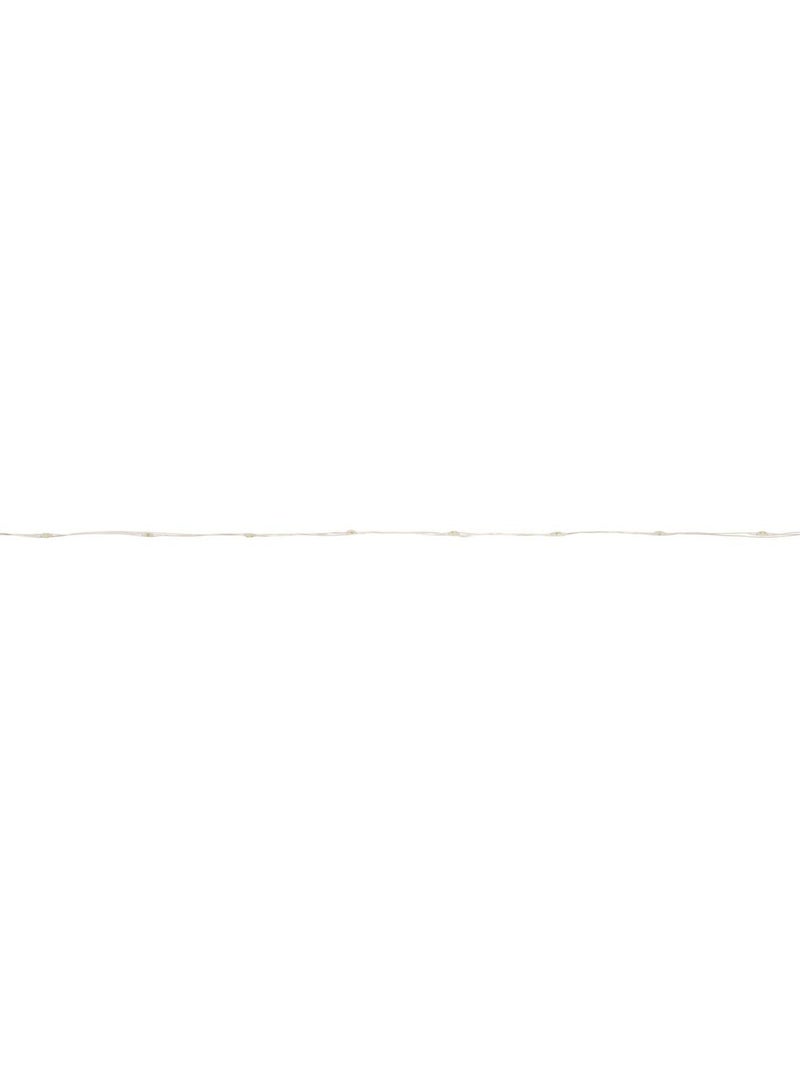 Guirlande lumineuse d'extérieur 15 m 300 led blanc froid fil cuivre 8 fonctions solaire Blanc froid - Kiabi