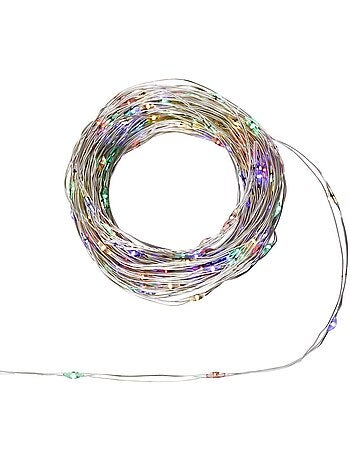 Guirlande lumineuse d'extérieur 15 m 300 led blanc chaud fil cuivre 13 fonctions sur secteur