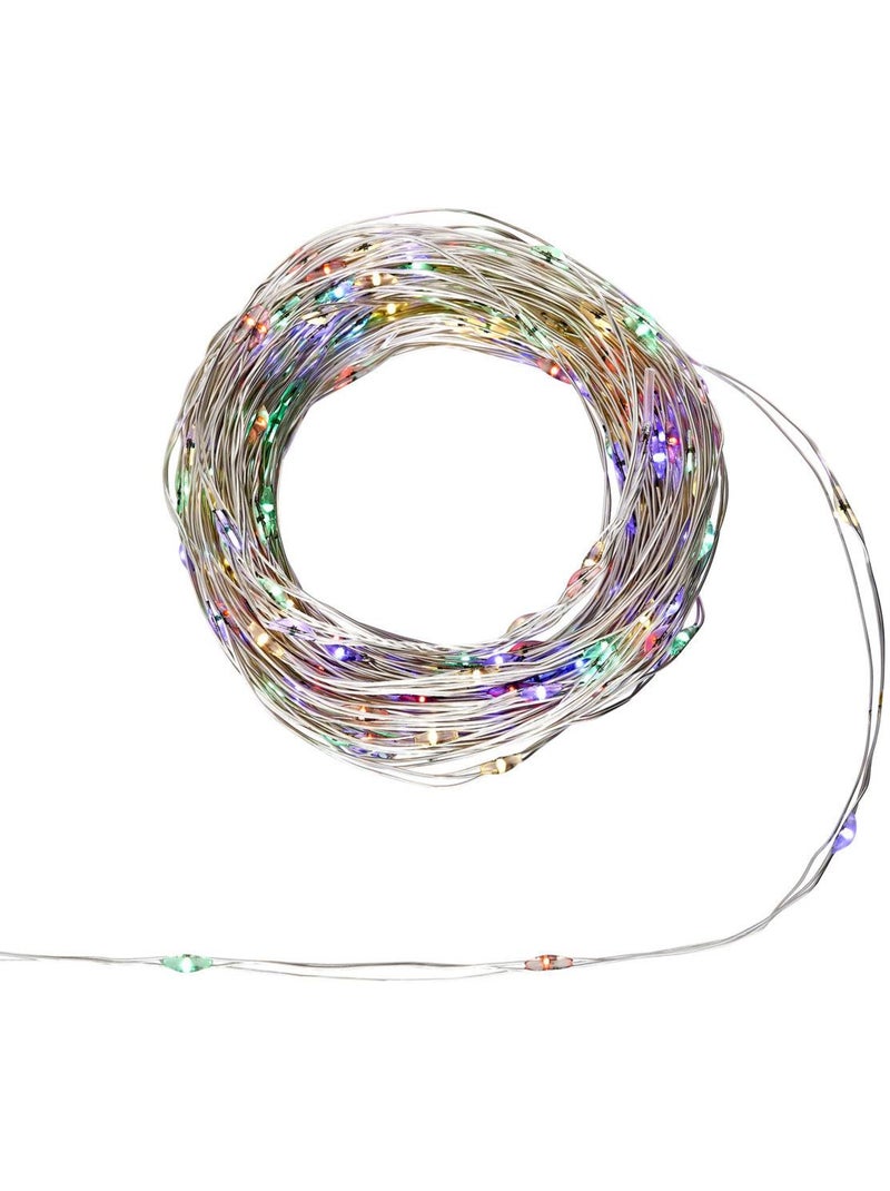 Guirlande lumineuse d'extérieur 15 m 300 led multicolore fil cuivre 13 fonctions sur secteur Multicolore - Kiabi