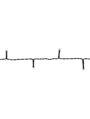 Guirlande lumineuse d'extérieur 1,8 m 24 led blanc chaud 8 fonctions avec minuteur à piles