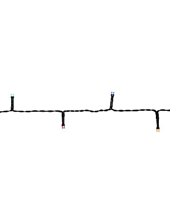 Guirlande lumineuse d'extérieur 1,8 m 24 led blanc chaud 8 fonctions avec minuteur à piles