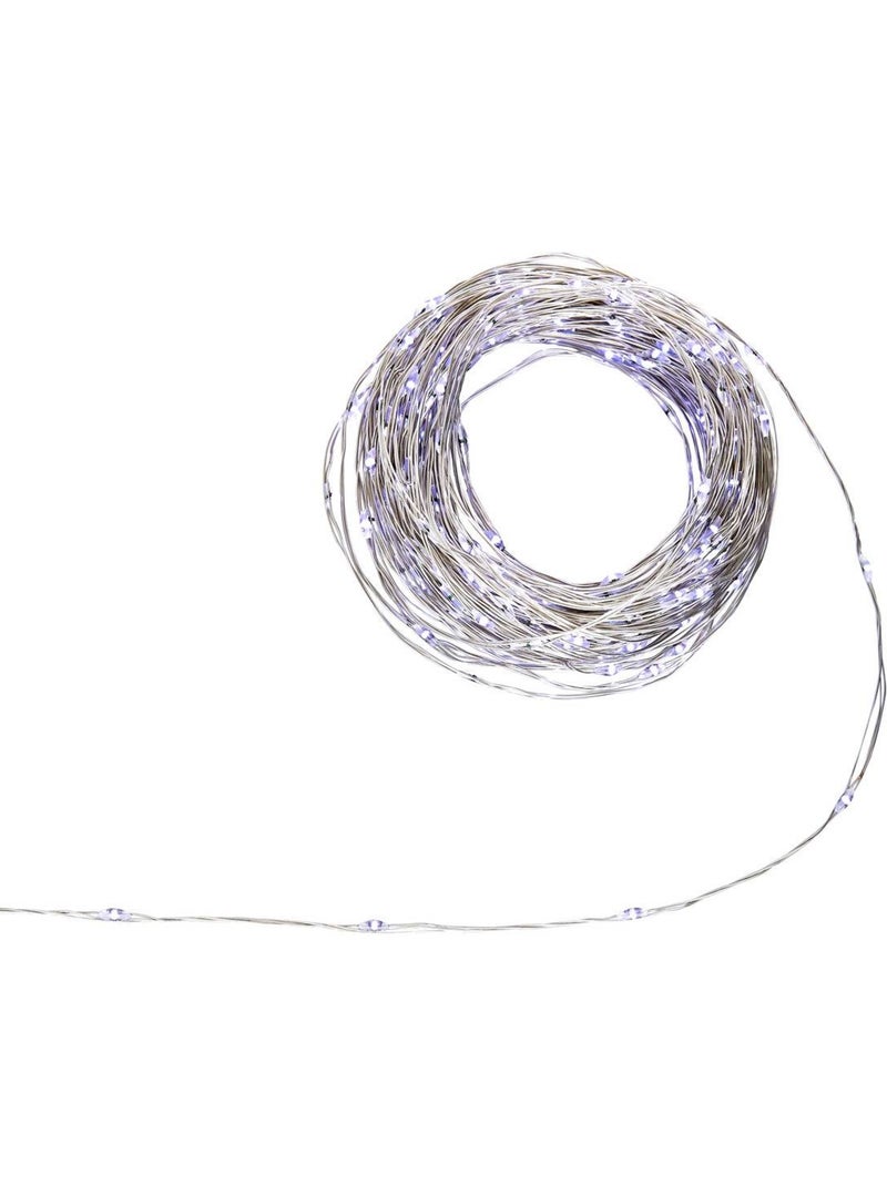 Guirlande lumineuse d'extérieur 20 m 400 led blanc froid fil cuivre 13 fonctions sur secteur Blanc froid - Kiabi