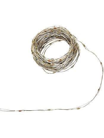Guirlande lumineuse d'extérieur 20 m 400 led multicolore fil cuivre 13 fonctions sur secteur