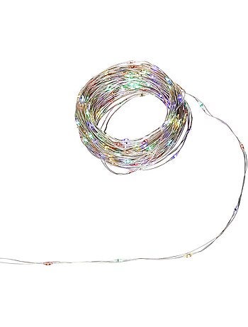 Guirlande lumineuse d'extérieur 20 m 400 led multicolore fil cuivre 13 fonctions sur secteur