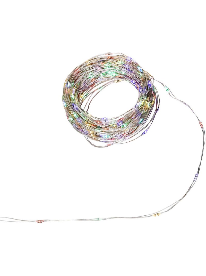 Guirlande lumineuse d'extérieur 20 m 400 led multicolore fil cuivre 13 fonctions sur secteur Multicolore - Kiabi
