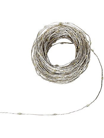 Guirlande lumineuse d'extérieur 30 m 600 led blanc froid fil cuivre 13 fonctions sur secteur