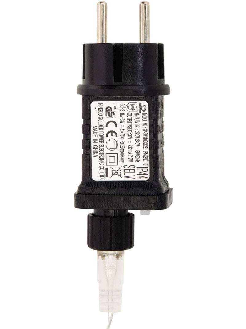 Guirlande lumineuse d'extérieur 30 m 600 led blanc froid fil cuivre 13 fonctions sur secteur Multicolore - Kiabi