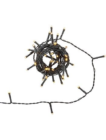 Guirlande lumineuse d'extérieur 5 m 50 led blanc chaud 8 fonctions solaire