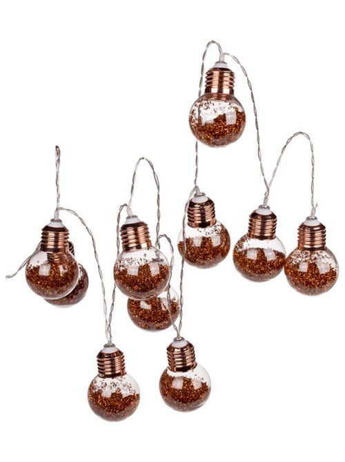 Guirlande lumineuse en forme d'ampoules - Kiabi