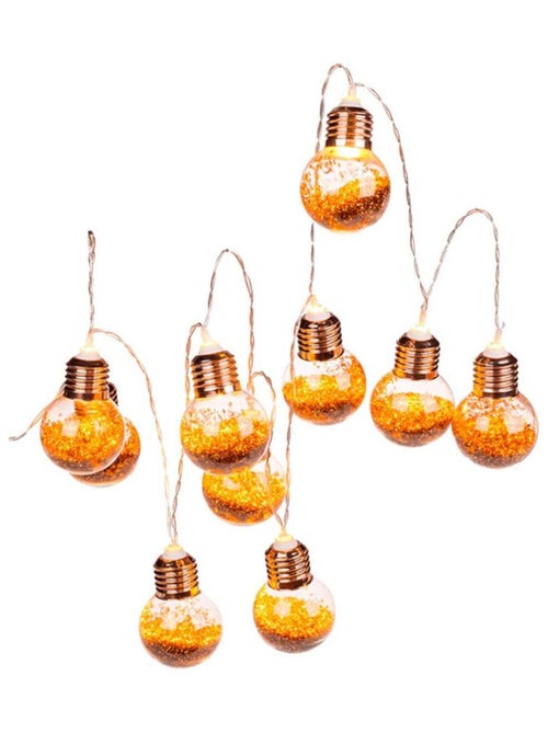 Guirlande lumineuse en forme d'ampoules - Kiabi