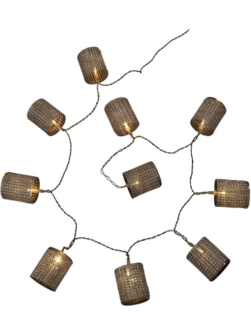 Guirlande Lumineuse Intérieure Tube Strass Argent 10 LED - Kiabi Guirlande Lumineuse Intérieure Tube Strass Argent 10 LED - Kiabi