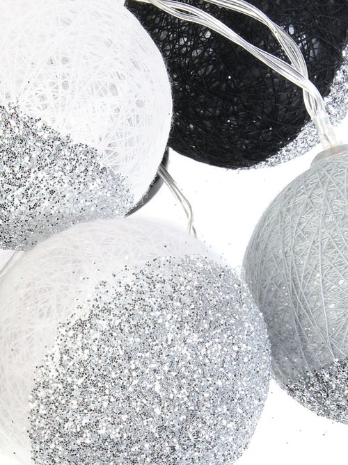Guirlande lumineuse LED 10 boule bicolores CÉLESTE - Kiabi