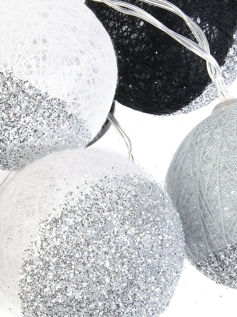 Guirlande lumineuse LED 10 boule bicolores CÉLESTE Argent - Kiabi