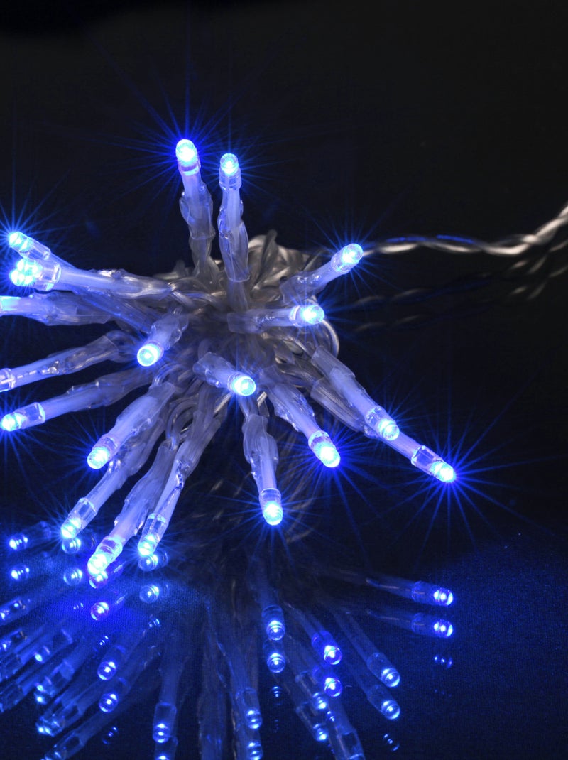 Guirlande Lumineuse LED Clignotante 50 LED Bleues 5 m Bleu - Kiabi