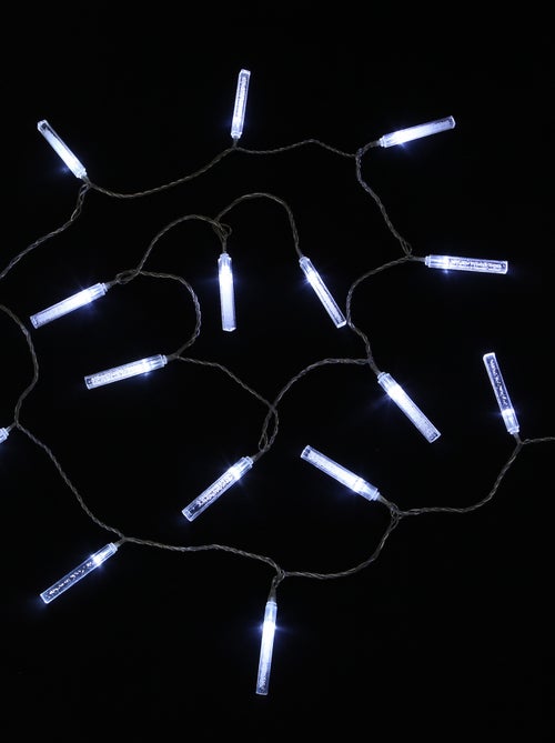 Guirlande Lumineuse LED en Glaçons 32 Glaçons LED Blanc - Kiabi