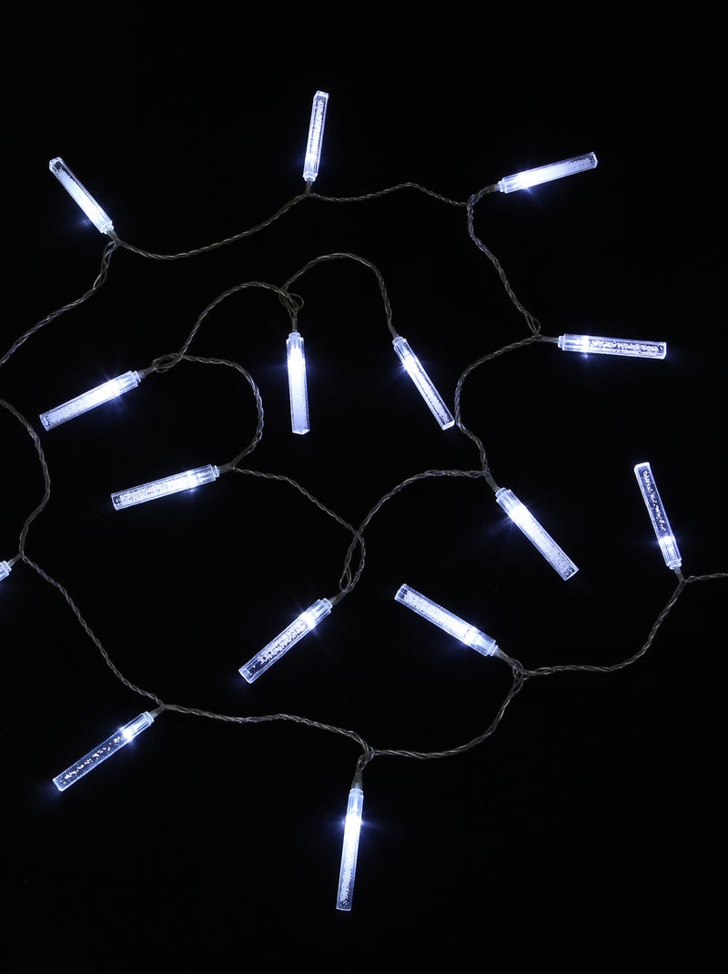 Guirlande Lumineuse LED en Glaçons 32 Glaçons LED Blanc Blanc - Kiabi