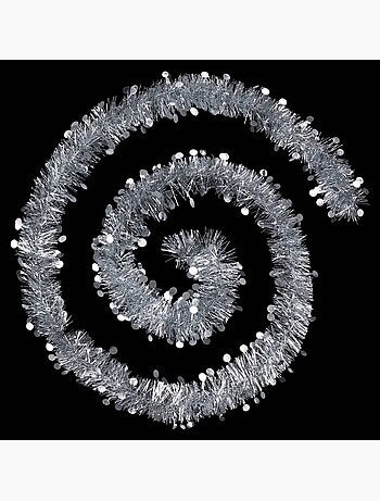 Guirlande pastilles embossées 10 cm x 2m 4 plis blanc