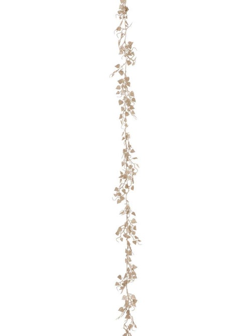 Guirlande petites feuilles 1,80m plastique or - Kiabi
