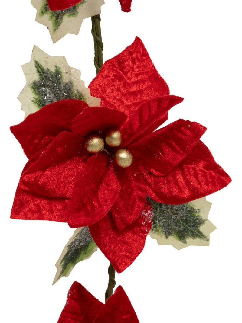 Guirlande poinsettia 1,80m plastique Multicolore - Kiabi