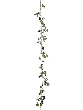 Guirlande pomme de pain et eucalyptus long 1,5m vert