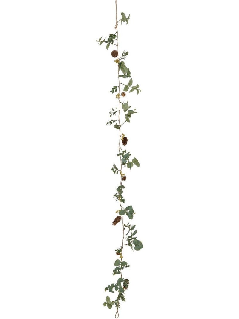 Guirlande pomme de pain et eucalyptus long 1,5m vert Vert - Kiabi
