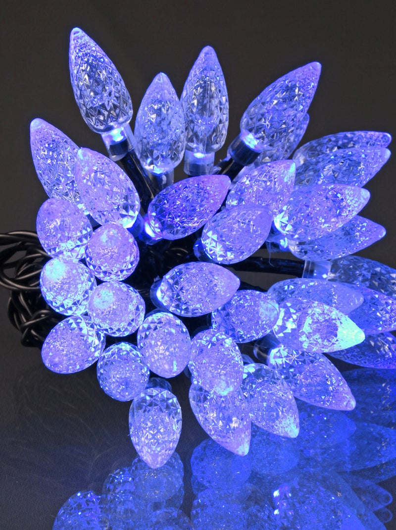 Guirlande Pomme de Pin 60 LED Bleu 5 m 8 Fonctions Bleu - Kiabi