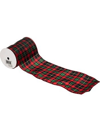 Guirlande ruban à motif tartan 5m x12