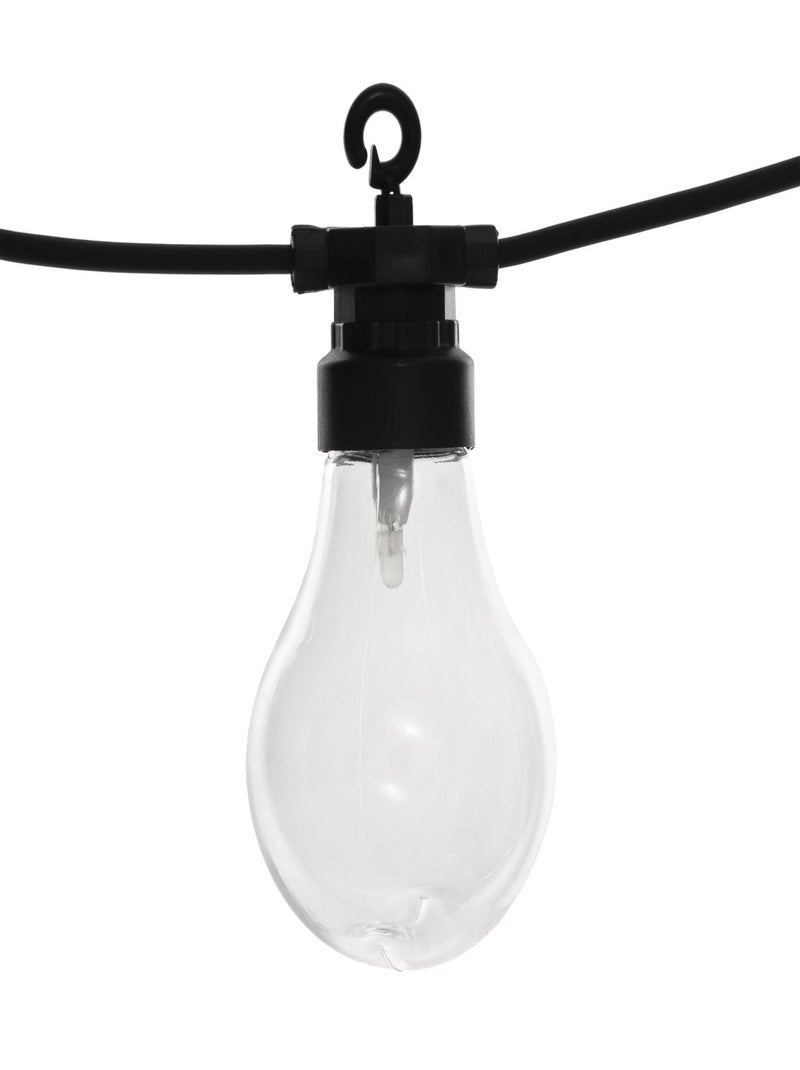 Guirlande solaire 10 LED Noir - Kiabi